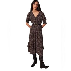 ba&sh Ivika V Neck Midi Dress Size S